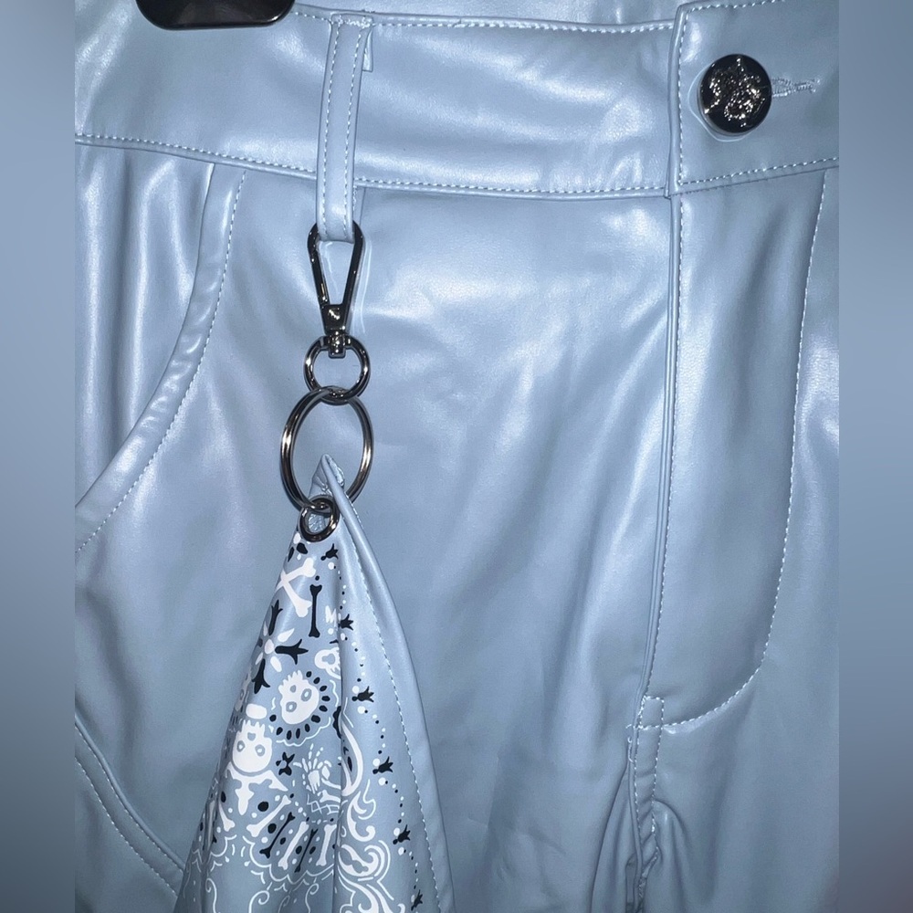 Guapi Pants Mens 28 Faux Leather Limited Edition Cargo Buckle Western NWT - Picture 13 of 15